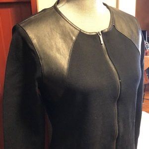 Black zip front dress by Ralph Lauren